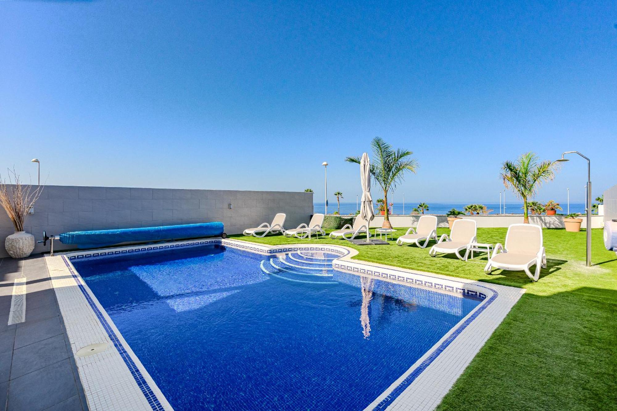 Villa Elisabetta, Luxury Villa With Heated Pool Ocean View In Adeje, Tenerife Costa Adeje  Extérieur photo